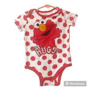 Sesame Street Elmo Onesie 6-9 Months